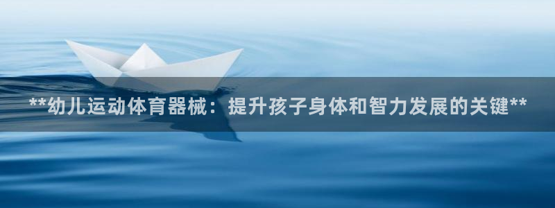 尊龙凯时网：**幼儿运动体育器械：提升孩子身体和智力