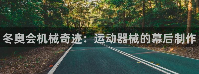 尊龙凯时不给提现怎么办：冬奥会机械奇迹：运动器械的幕
