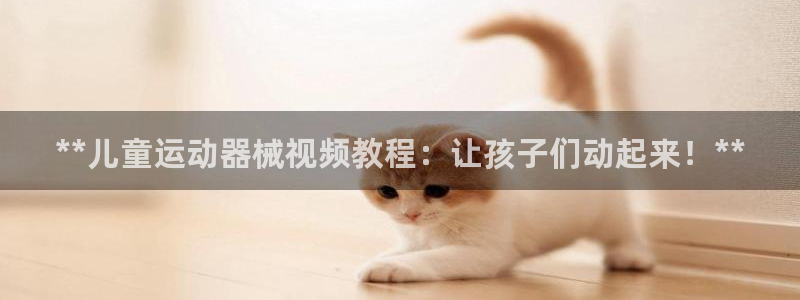 尊龙凯时导航菜单首页：**儿童运动器械视频教程：让孩