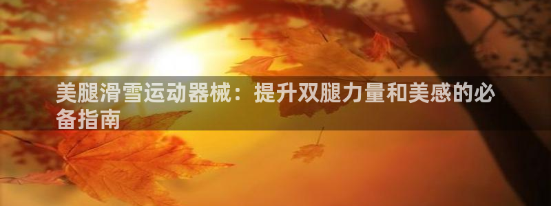 尊龙凯时官网登录入口：美腿滑雪运动器械：提升双腿力量