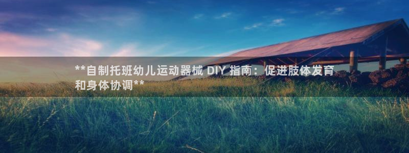 尊龙165：**自制托班幼儿运动器械 DIY 指南：