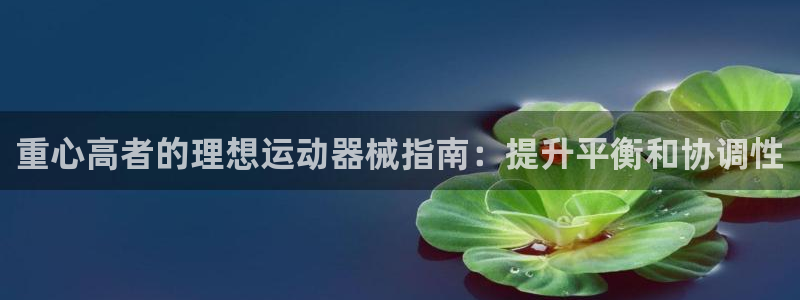 凯时官网联系方式：重心高者的理想运动器械指南：提升平衡和协调