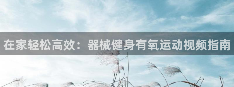 香港尊龙：在家轻松高效：器械健身有氧运动视频指南