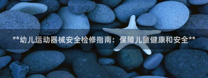 尊龙多少岁：**幼儿运动器械安全检修指南：保障儿童健